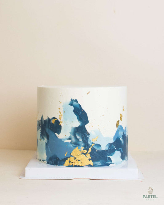 Painted Buttercream Cake