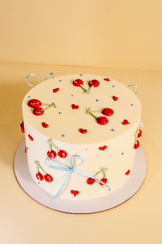 Cherries and Bows Cake