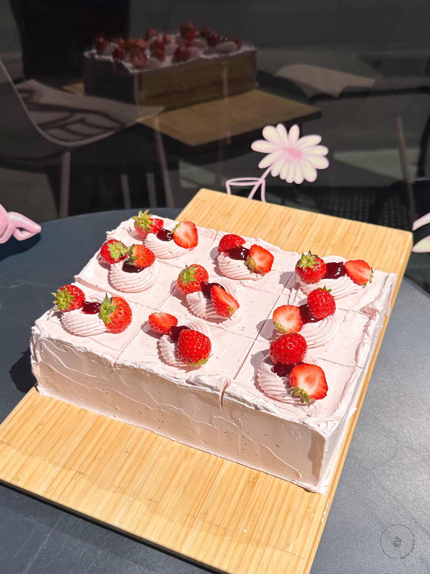 Strawberries and Cream Party Slab
