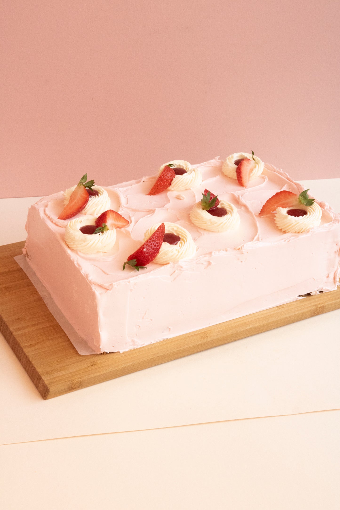 Strawberries and Cream Party Slab