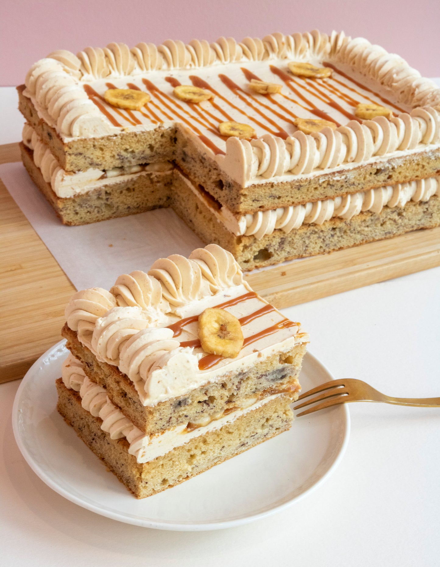 Banana Caramel Party Slab