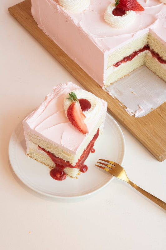 Strawberries and Cream Party Slab