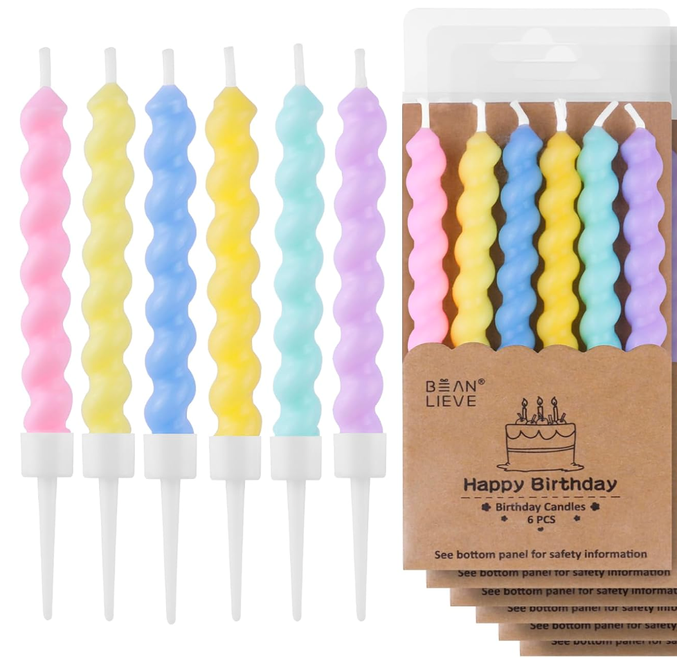 Pastel Candles (Pack of 5)