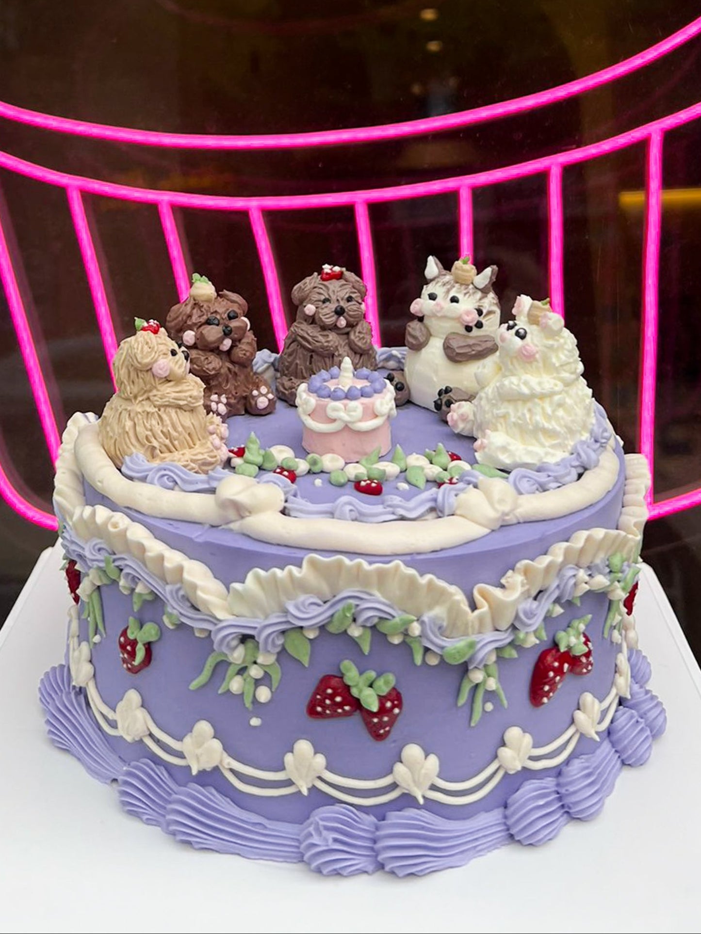 Whiskers and Whimsy Cake