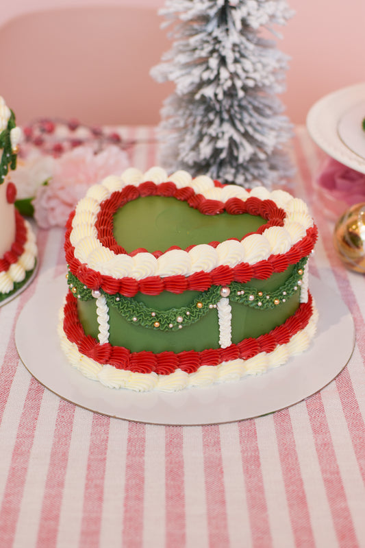 The Holiday Heart Cake