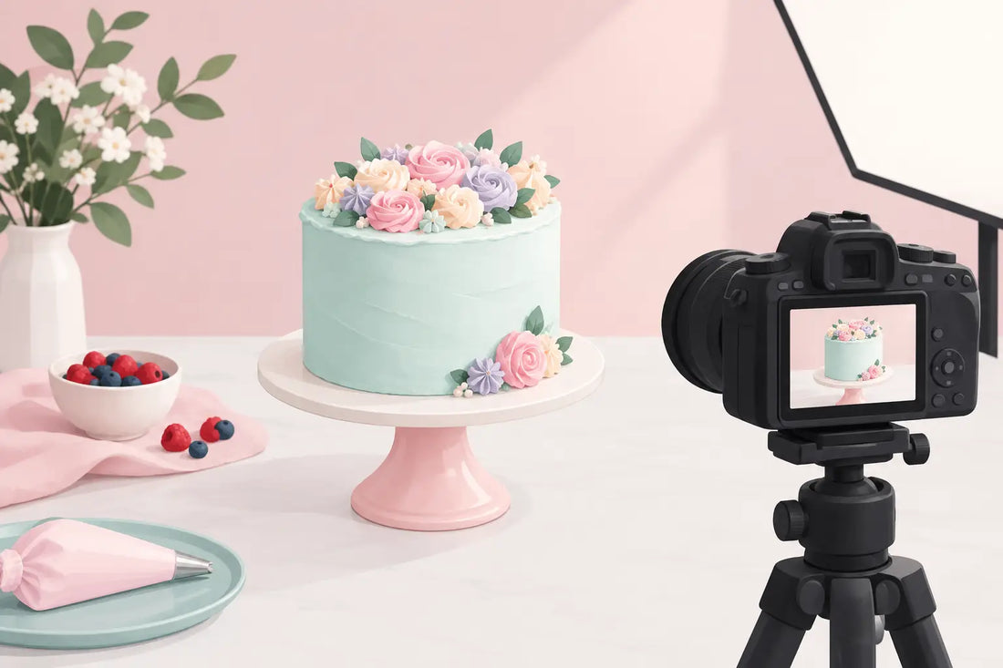 Fall Color Swirl Cake How to Photograph Pastel Cakes Beautifully – Pastel Bakes