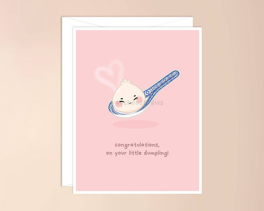Congratulations on Your Little Dumpling Baby Card