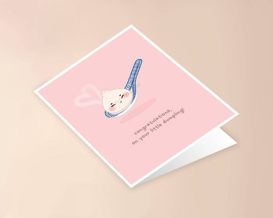 Congratulations on Your Little Dumpling Baby Card