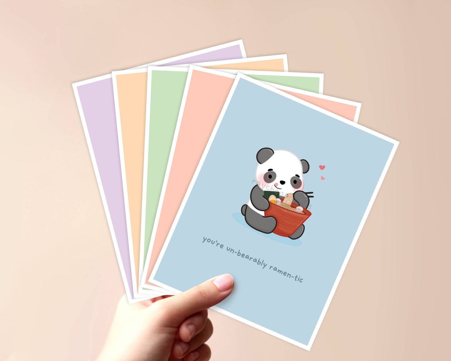 You're Shrimply the Beary Best Greeting Card: Single Greeting Card
