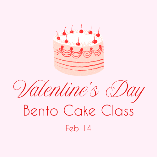 Valentines Bento Cake Workshop - Feb 14th