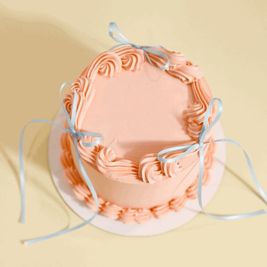 Peach Ribbon Cake