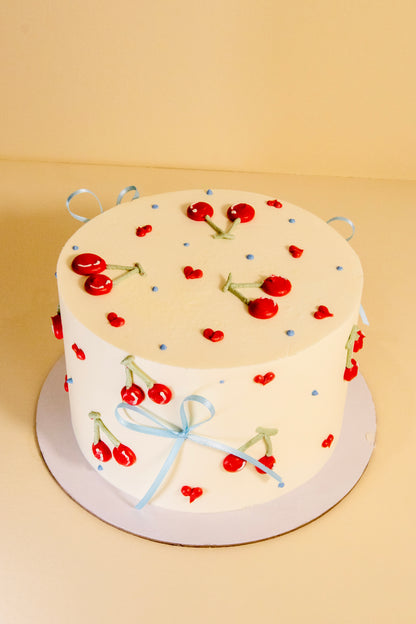 Cherries and Bows Cake