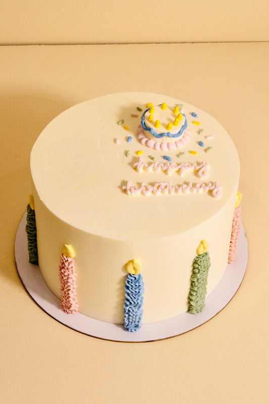 Pastel Birthday Cake