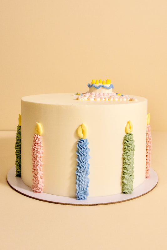 Pastel Birthday Cake