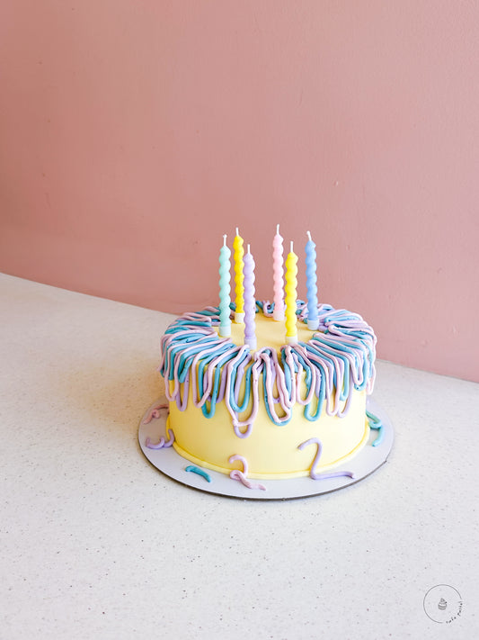 Pastel Squiggles Cake