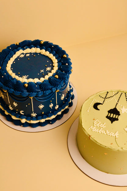 Serene Green Eid Cake