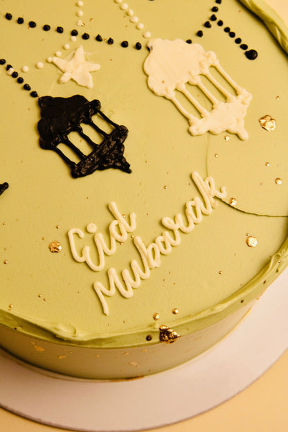 Serene Green Eid Cake