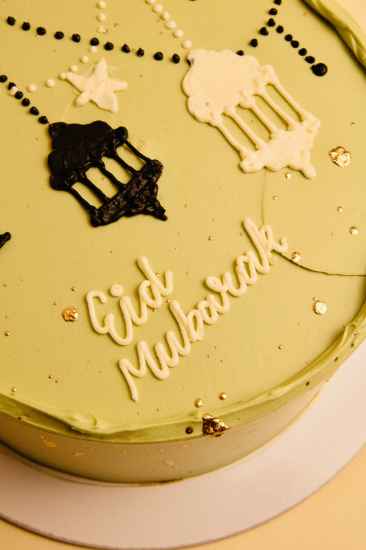 Serene Green Eid Cake