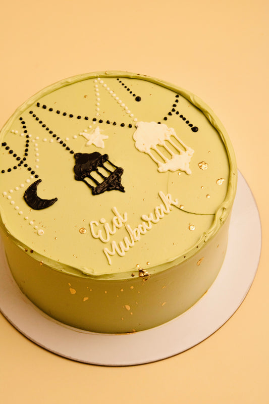 Serene Green Eid Cake