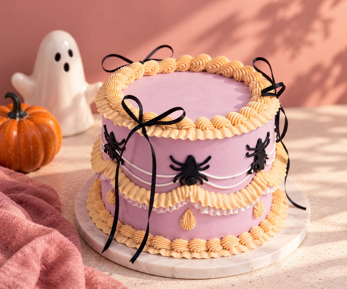 Pretty Little Spider Cake