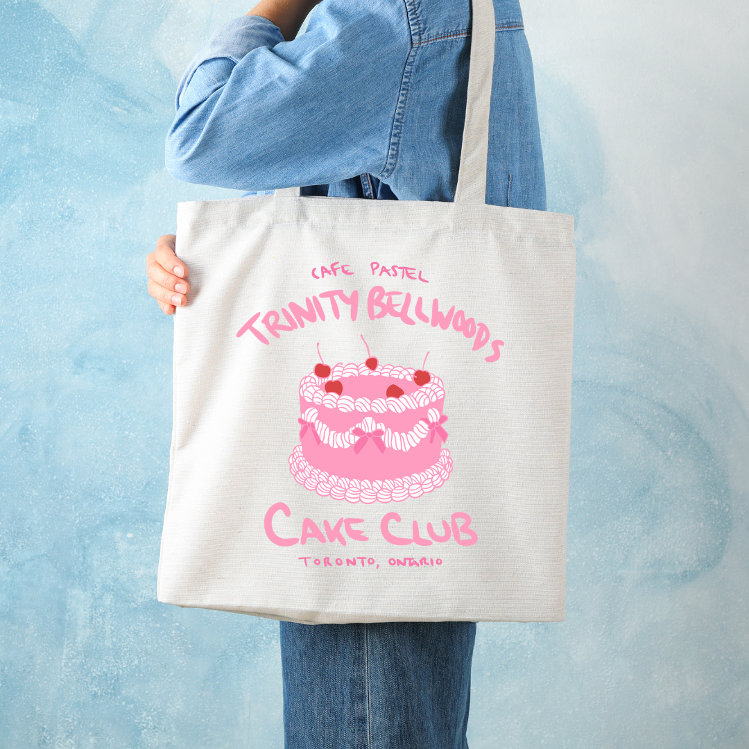 Cafe Pastel tote goods