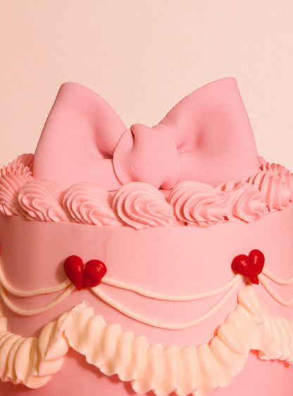 Blush Bow Cake